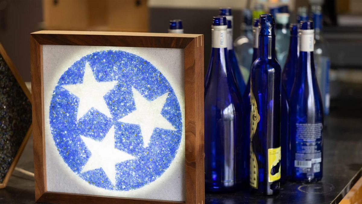 Vitriform3D recycled glass products